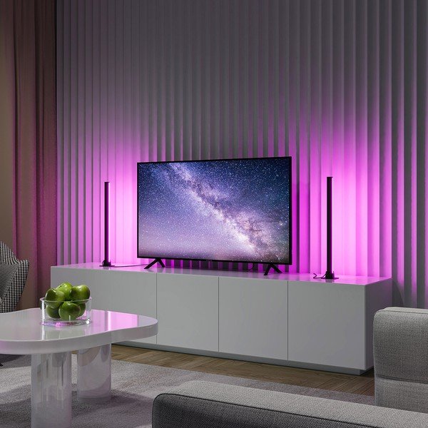 Черна метална LED настолна лампа (височина 55 cm) Boy – Reality-image-1