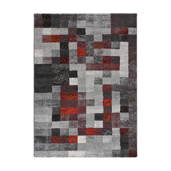 Червено-сив килим 133x190 cm Fusion - Universal