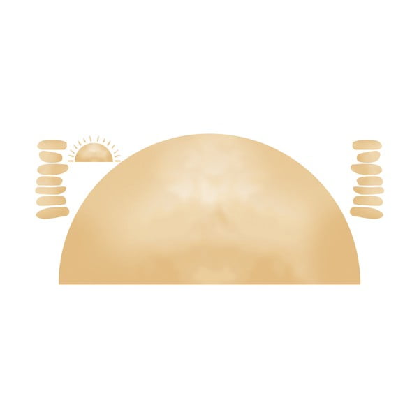 Детски стикер за стена 140x60 cm Watercolor Sun - Ambiance-image-3