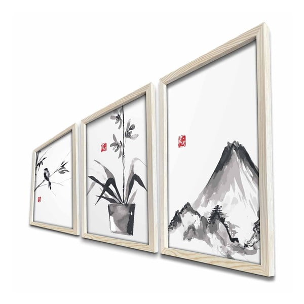 Картини в комплект 3 бр. 38x53 cm – Wallity-image-2