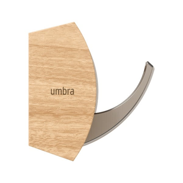 Стенна закачалка от масивна топола в естествен цвят Flip – Umbra-image-4