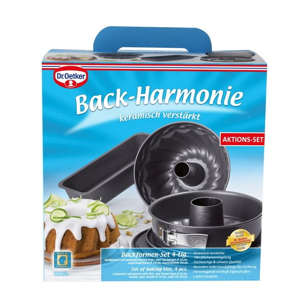 Комплект от 4 части стоманени форми за печене Четири - Dr. Oetker-image-2