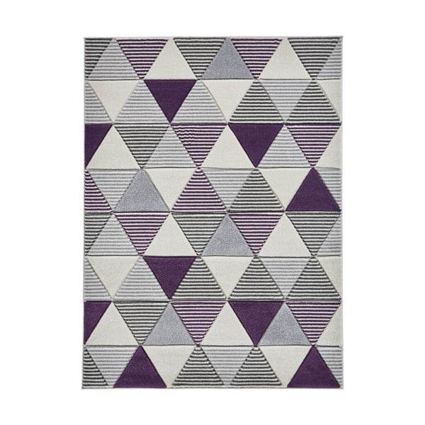 Fialový koberec Think Rugs Matrix, 120 x 170 cm