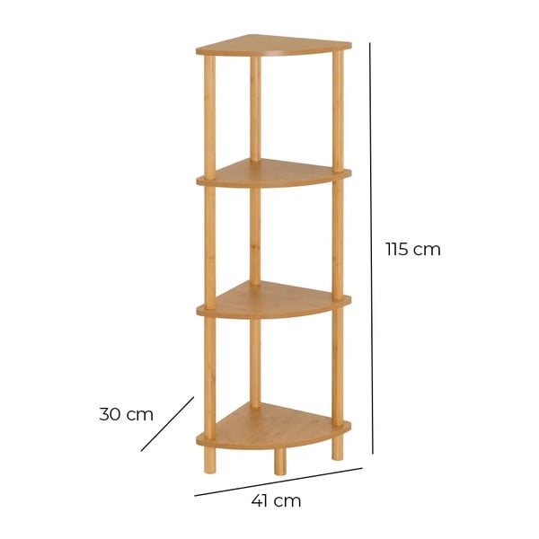 Стелаж в естествен цвят 30x115 cm – Casa Selección-image-4