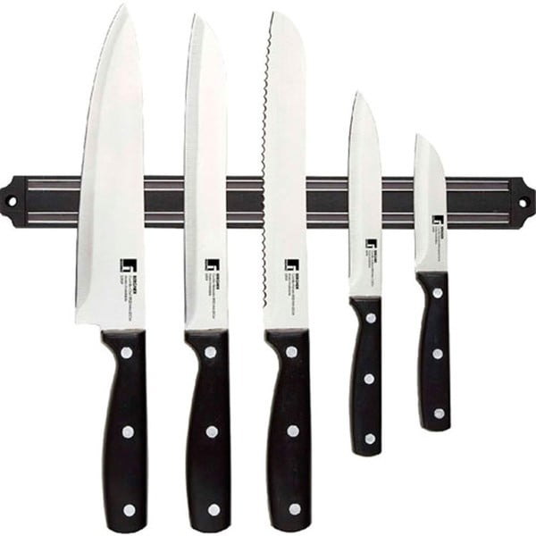 Sada 5 nožů s magnetickým držákem Bergner Masterpro