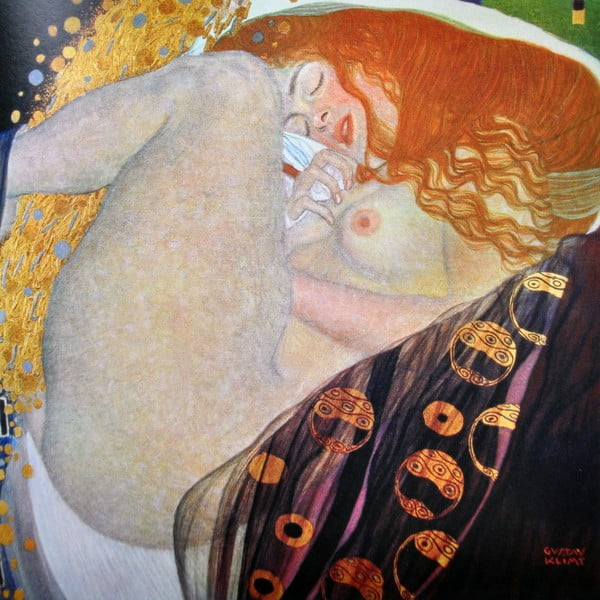 Живопис - репродукция 45x45 cm Danae, Gustav Klimt - Fedkolor