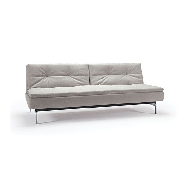 Кремав разтегателен диван с метална основа Dublexo Mixed Dance Natural, 92 x 210 cm - Innovation