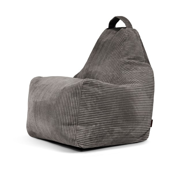 Тъмносив пуф от рипсено кадифе Play Amuse – SLOWDOWN