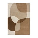 Кафяв/бежов ръчно изработен вълнен килим 200x290 cm Glow – Flair Rugs