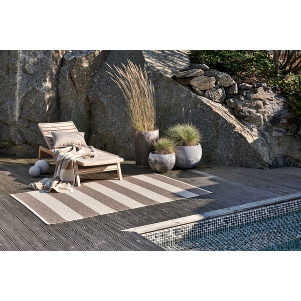 Бежова и кремава пътека за открито и закрито 70x300 cm Bob Mud Vanilla – Pappelina-image-3