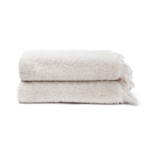 Комплект от 2 кремави кърпи от 100% памук, 50 x 90 cm - Bonami Selection