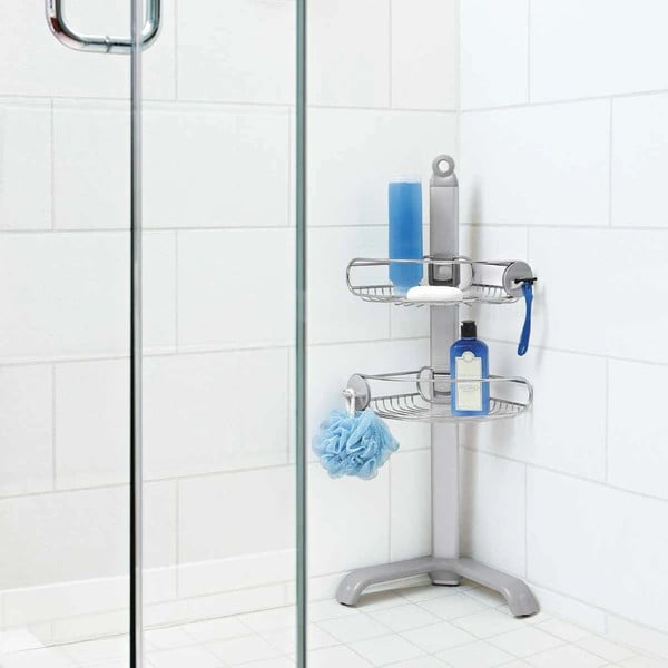 Nastavitelná rohová police do sprchy simplehuman Shower Caddy-image-1