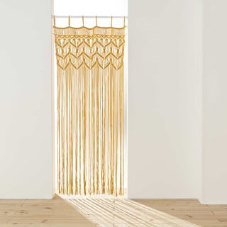 Жълта завеса за врата 90x200 cm Macarena – douceur d'intérieur