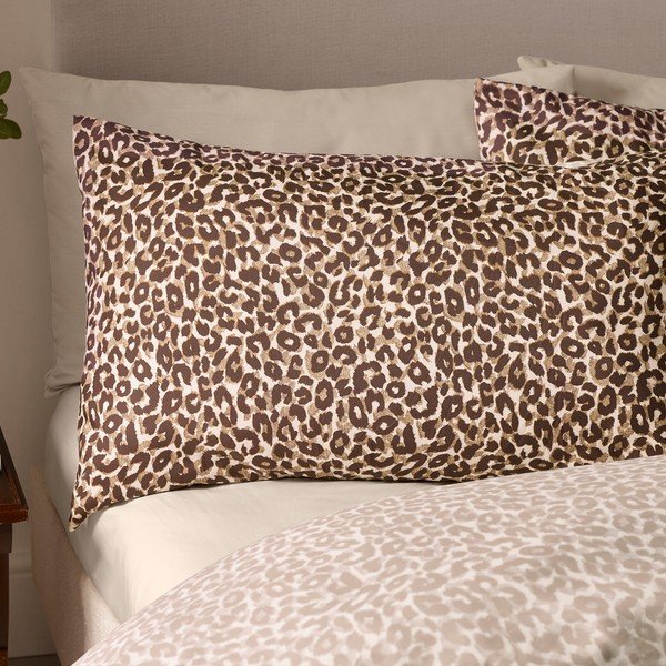 Кафяво единично  спално бельо 135x200 cm Animal Print – Catherine Lansfield-image-2