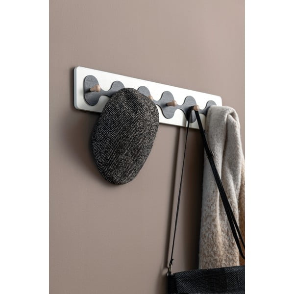 Бяла стенна закачалка 60 cm Rizar  – PT LIVING-image-1