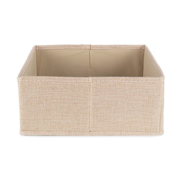 Бежова текстилна кутия за съхранение 28x12x12 cm Sandy – Compactor-image-4