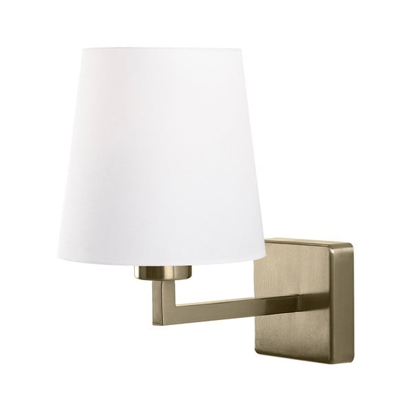 Стенна лампа в бяло-златист цвят Профил - Opviq lights
