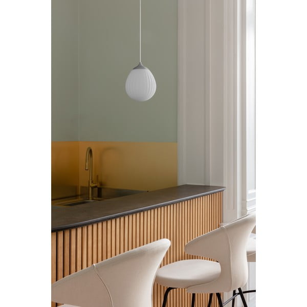 Бялo-сребърен абажур ø 21 cm Around the World Mini – UMAGE-image-1