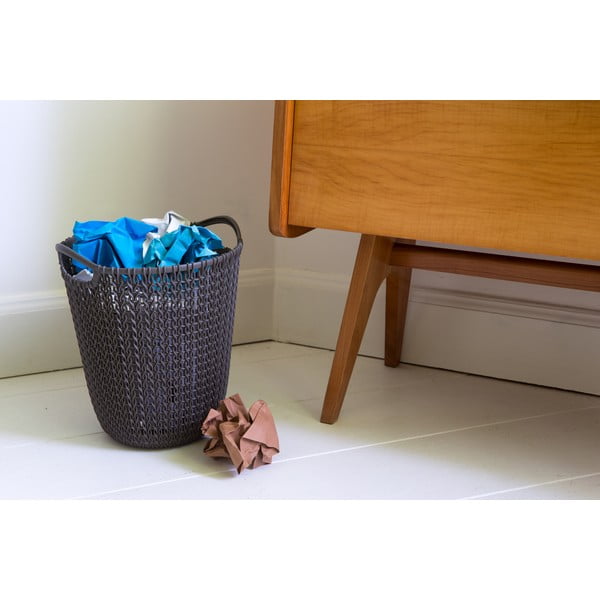 Кафяв контейнер за отпадъци , 7 л Knit - Curver-image-1