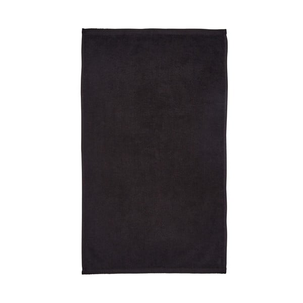 Черна бързосъхнеща памучна хавлиена кърпа от тери 70x120 cm Quick Dry – Catherine Lansfield
