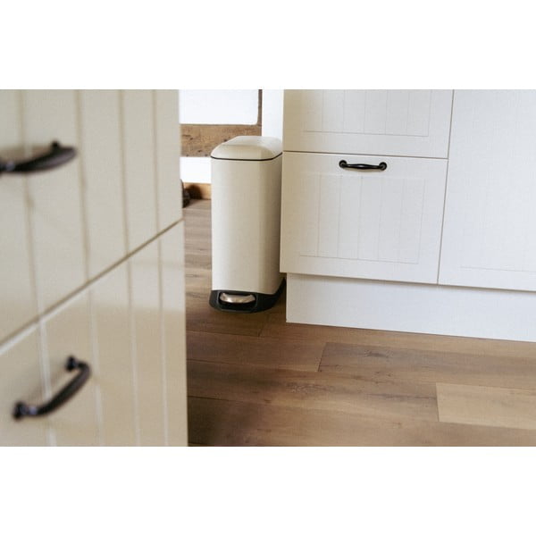 Кремаво стоманено кошче за боклук с педал 12 l Design – Wenko-image-1