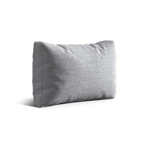 Светлосива възглавница за диван от прежда с примки от букле Kemi – Cosmopolitan Design-image-1