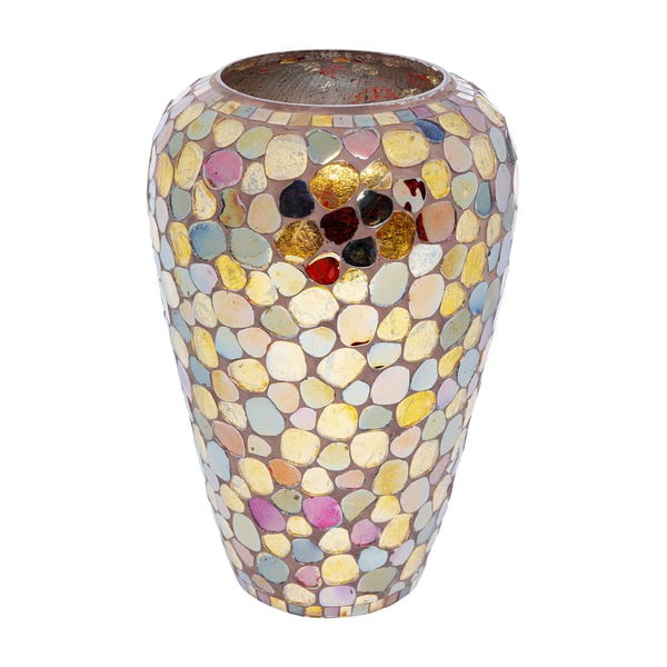 Стъклена цветна ваза Mosaic Pebbels, височина 30 cm Mosaic Pebbles - Kare Design