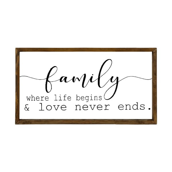 Дървена табела 3.5x25 cm - Kate Louise