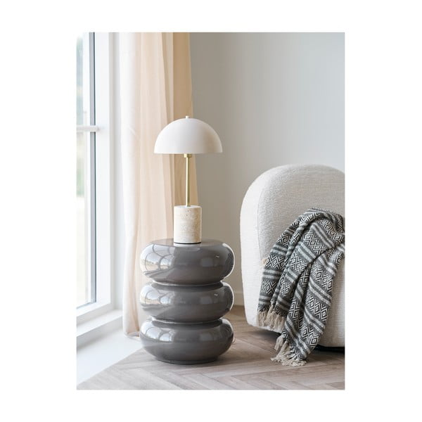 Кафяво одеяло от рециклиран памук 130x180 cm Adana – House Nordic-image-1