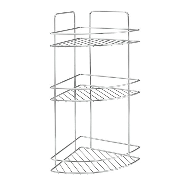 Стоманен рафт за баня в блестящо сребрист цвят Luxy – Metaltex