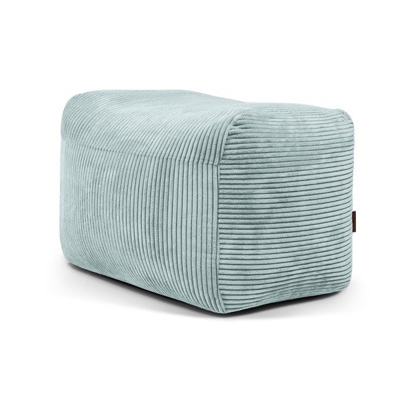 Пуф от рипсено кадифе в цвят мента Plus 70 Lounge – SLOWDOWN