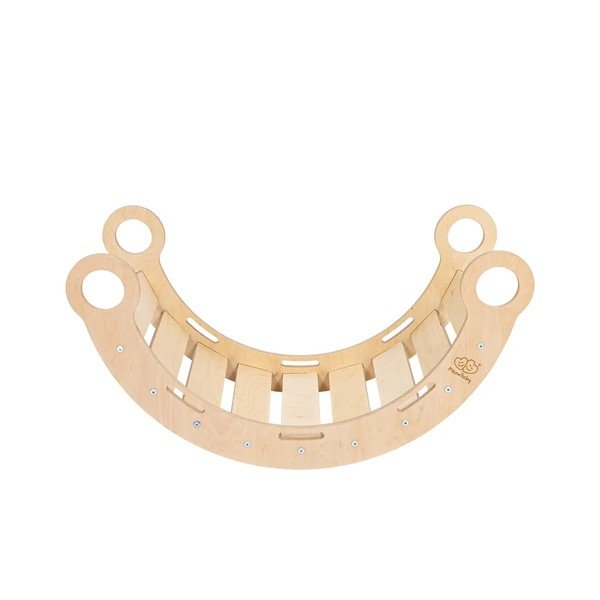 Люлка от масивен бор в естествен цвят 39x75x38 cm Montessori – Meowbaby-image-3