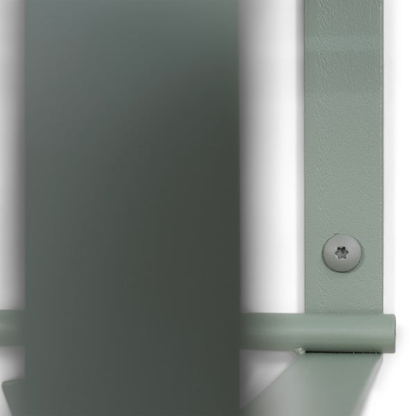 Сиво-зелена метална стенна закачалка с рафт 100 cm Rex – Spinder Design-image-4