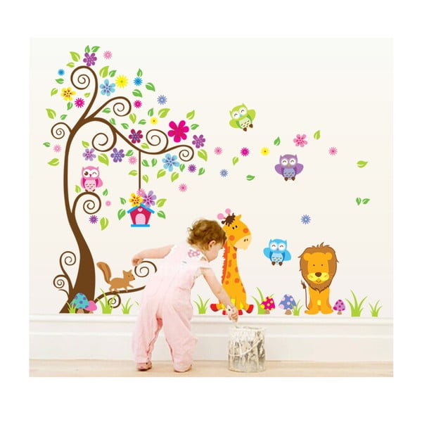 Комплект стикери за стена с гигантско дърво за деца - Ambiance
