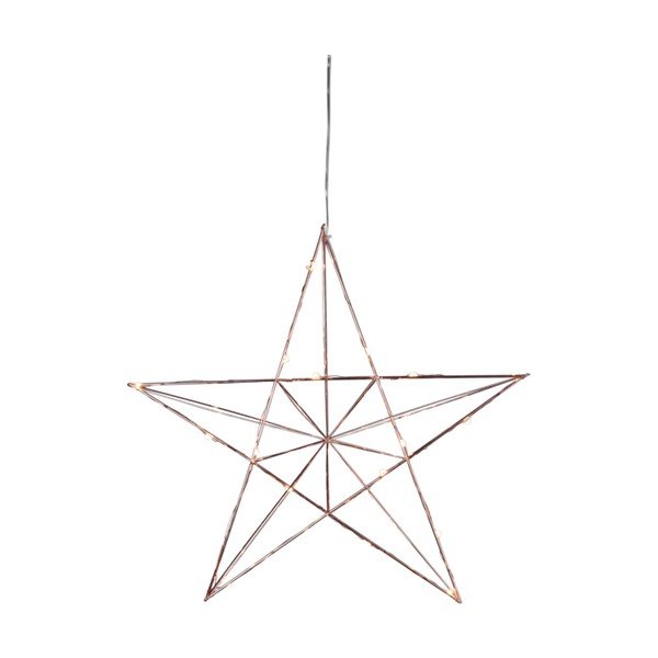 Медна LED светлинна декорация, височина 38 cm Line - Star Trading-image-1