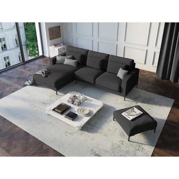 Тъмно сива табуретка за крака Seine - Interieurs 86-image-1