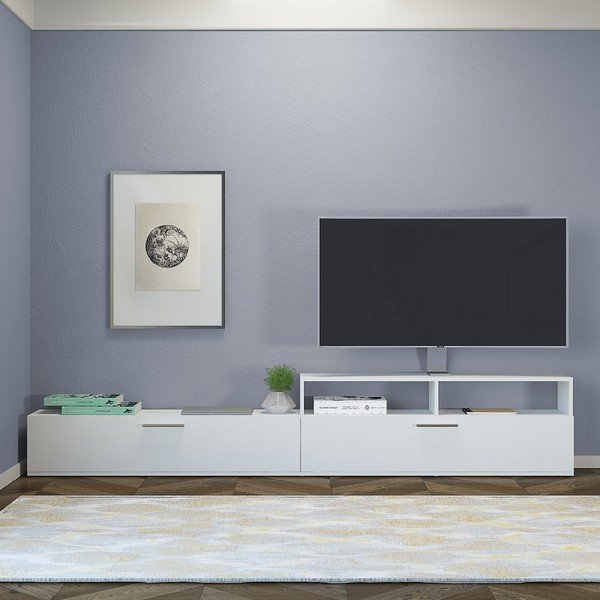 Бял телевизор Siri, ширина 240 cm - Homemania-image-1