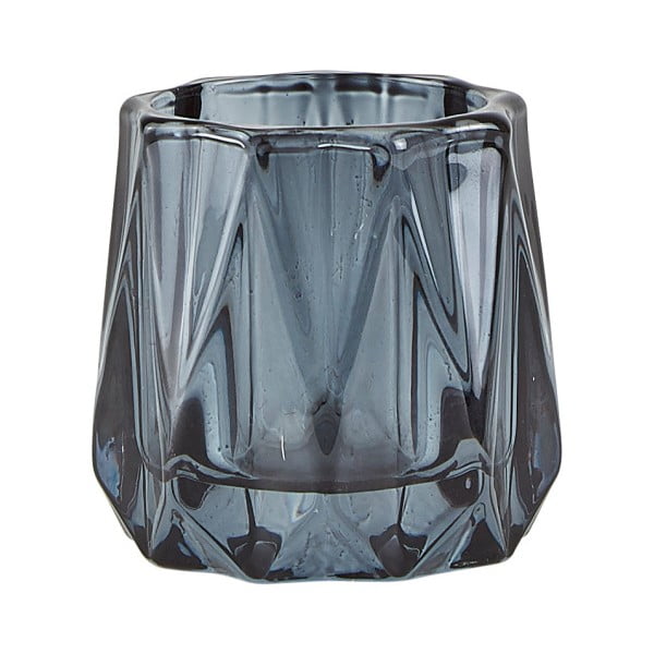 Сив стъклен свещник за чаена свещ Diam, ⌀ 6,5 cm - KJ Collection