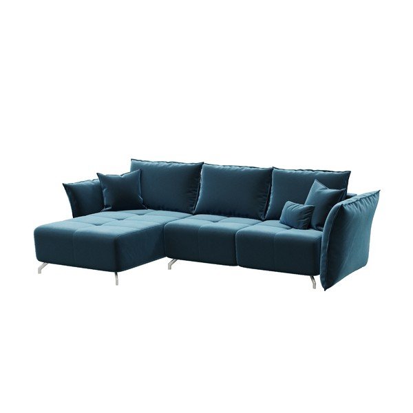 Тъмно синьо кадифено канапе Devichy Hermes - devichy-image-3