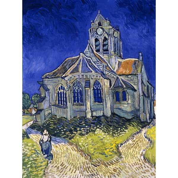Живопис - репродукция 50x70 cm The Church at Auvers, Vincent van Gogh - Fedkolor