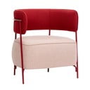 Червено и розово кресло Cherry - Hübsch
