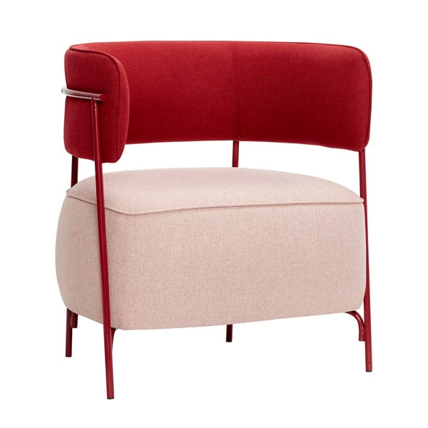 Червено и розово кресло Cherry - Hübsch
