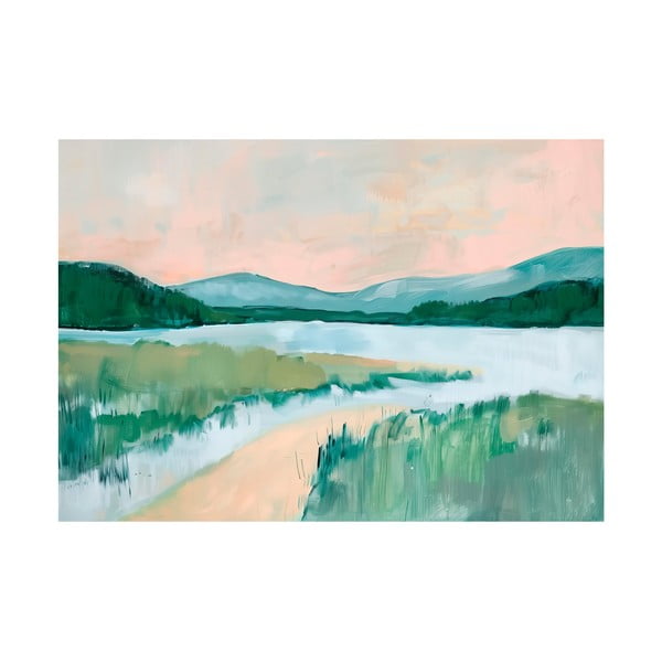 Картина 70x100 cm Gouache Lake – Styler