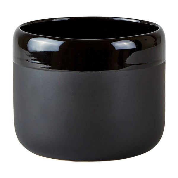 Черна керамична тенджера Blanc, ⌀ 14 cm - KJ Collection