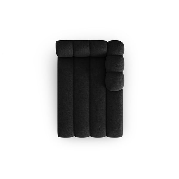 Черно-антрацитна лежанка (десен ъгъл) Lupine – Micadoni Home-image-2