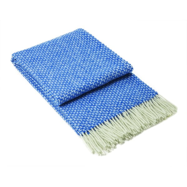 Синьо вълнено одеяло Prime, 140 x 200 cm - LANZARETTI