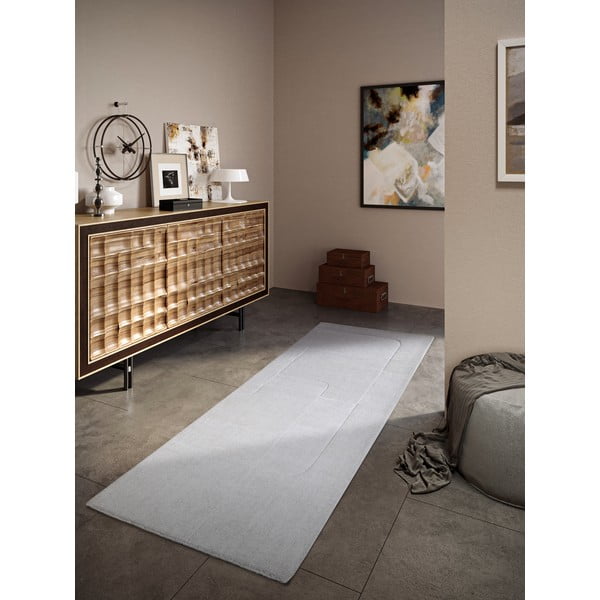 Кремава ръчно изработена вълнена пътека 80x250 cm Charlotte – Villeroy&Boch-image-1