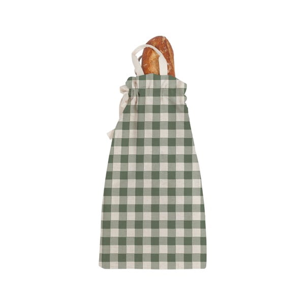Ленена чанта за хляб Зелена Vichy - Really Nice Things