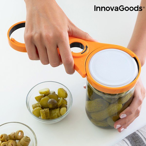 Мултифункционален нож за отваряне на контейнери 5 в 1 - InnovaGoods-image-4