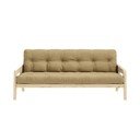 Кафяв/бежов разтегателен диван 204 cm Grab - Karup Design